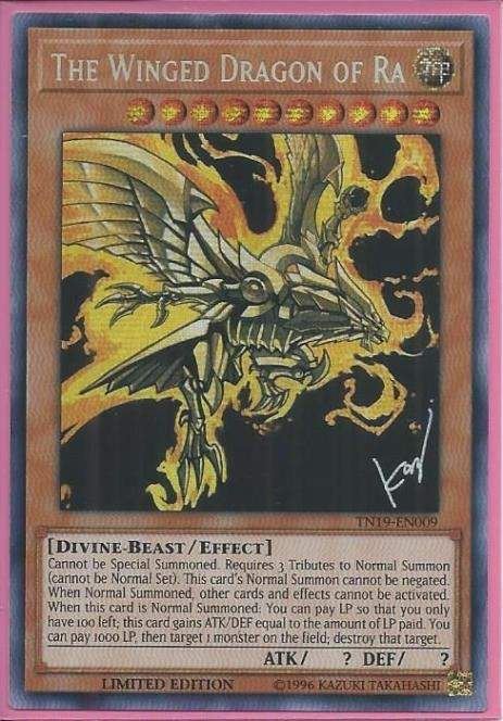 TN19-EN009 The Winged Dragon Of Ra – Prismatic Secret Rare - Vị Thần Ai Cập