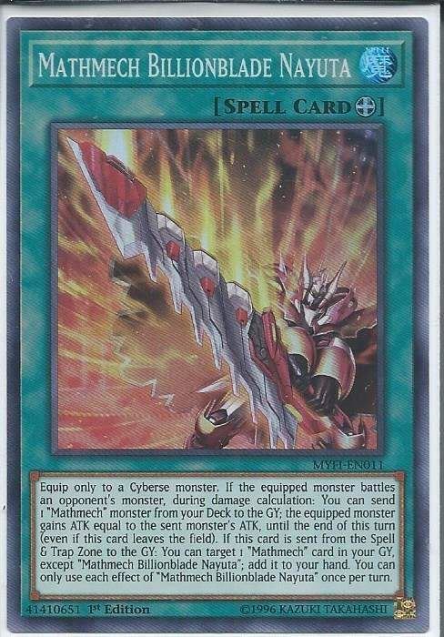MYFI-EN011 Mathmech Billionblade Nayuta – Super Rare