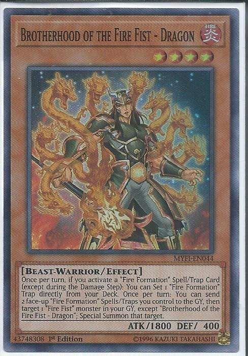 MYFI-EN044 Brotherhood of the Fire Fist – Dragon – Super Rare |