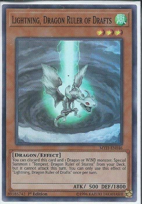 MYFI-EN046 Lightning, Dragon Ruler of Drafts – Super Rare