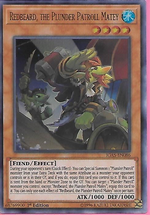 2tvni IGAS-EN086 Redbeard, the Plunder Patroll Matey – Ultra Rare