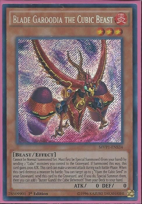 MVP1-ENS34 Blade Garoodia the Cubic Beast – Secret Rare