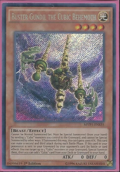 MVP1-ENS35 Buster Gundil the Cubic Behemoth – Secret Rare