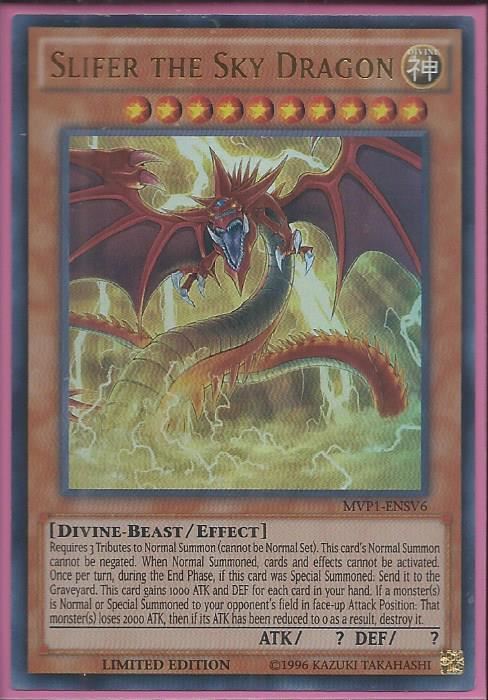 MVP1-ENSV6 Slifer the Sky Dragon – Ultra Rare (Promo) - Vị Thần Ai Cập