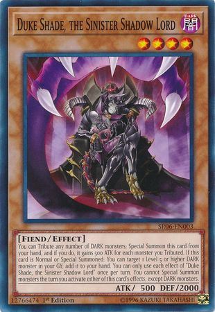 kduy SR06-EN003 Duke Shade, the Sinister Shadow Lord - Common