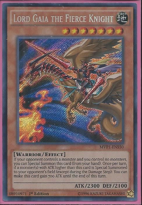 MVP1-ENS50 Lord Gaia the Fierce Knight – Secret Rare