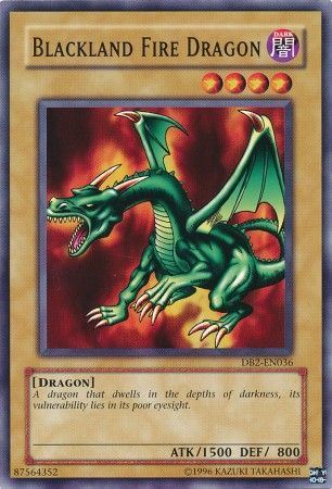 DB2-EN036 - Blackland Fire Dragon - Common - Sản xuất năm 2005 |