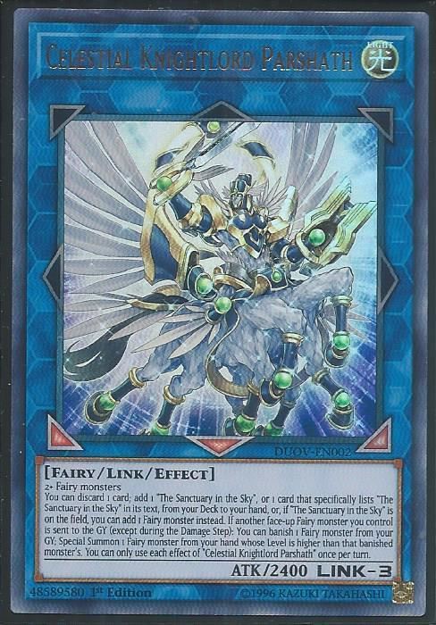 DUOV-EN002 Celestial Knightlord Parshath - Ultra Rare |