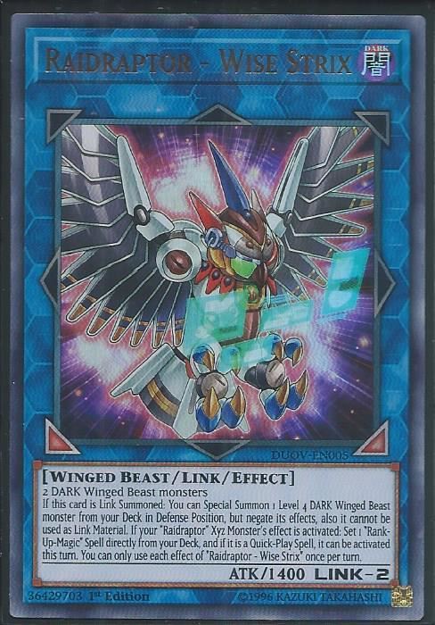 DUOV-EN005 Raidraptor - Wise Strix - Ultra Rare