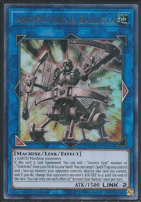 DUOV-EN010 Ancient Gear Ballista - Ultra Rare |