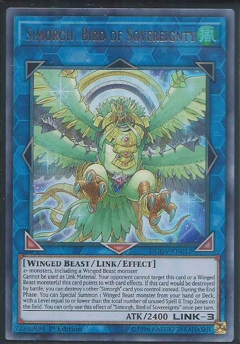 DUOV-EN012 Simorgh, Bird of Sovereignty - Ultra Rare