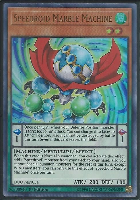 DUOV-EN034 Speedroid Marble Machine - Ultra Rare