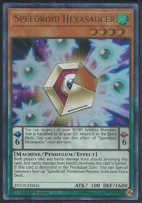 DUOV-EN035 Speedroid Hexasaucer - Ultra Rare