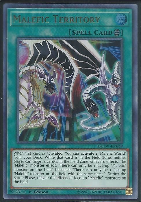 DUOV-EN049 Malefic Territory - Ultra Rare