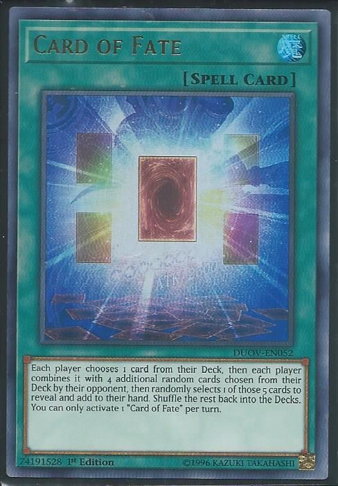 DUOV-EN052 Card of Fate - Ultra Rare