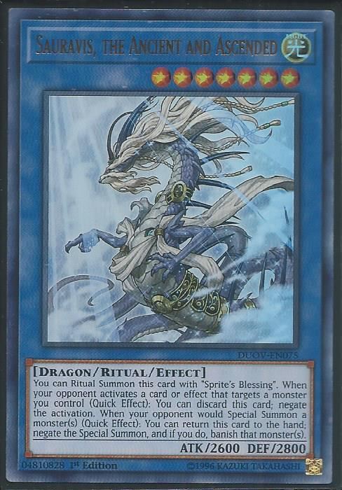 DUOV-EN075 Sauravis, the Ancient and Ascended - Ultra Rare