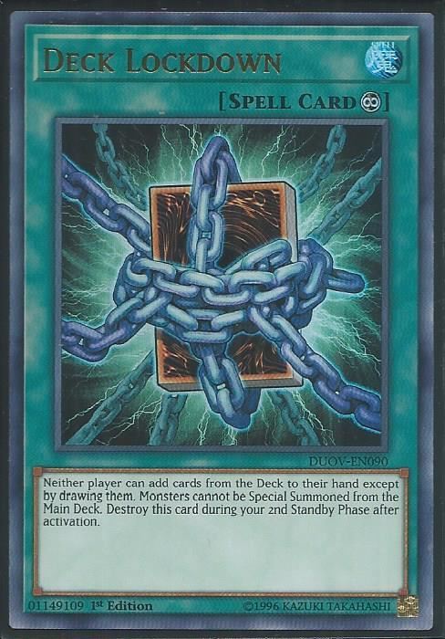 DUOV-EN090 Deck Lockdown - Ultra Rare