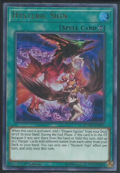 DUOV-EN093 Hysteric Sign - Ultra Rare