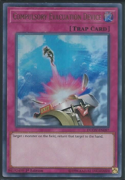 DUOV-EN097 Compulsory Evacuation Device - Ultra Rare