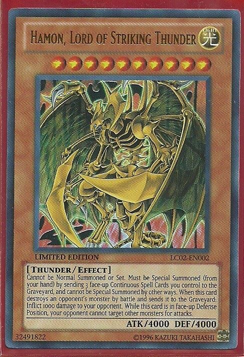 LC02-EN002 Hamon, Lord of Striking Thunder – Ultra Rare - Bảo quản M2SCCQ-LITE