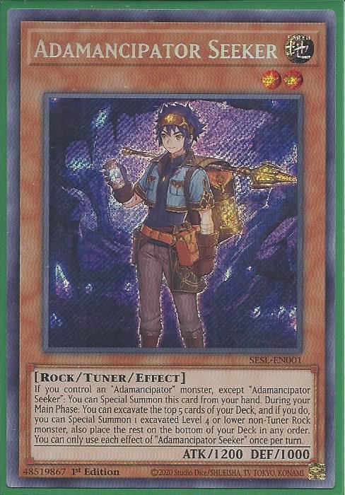 SESL-EN001 Adamancipator Seeker – Secret Rare