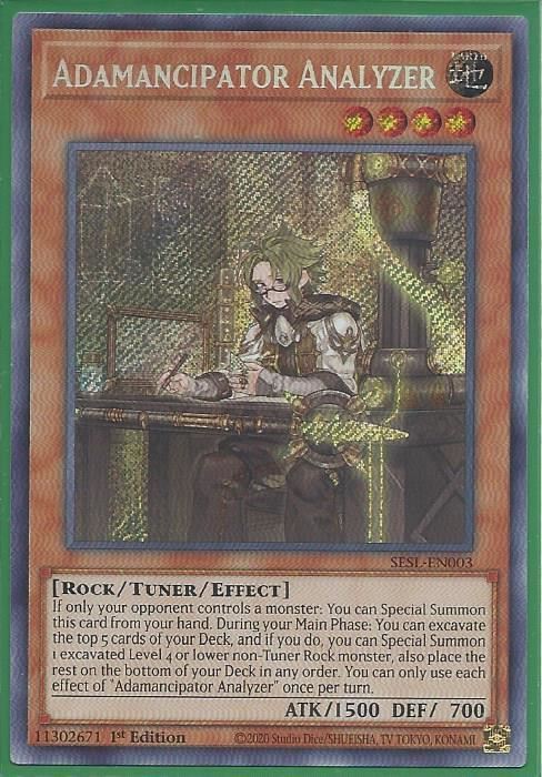 SESL-EN003 Adamancipator Analyzer – Secret Rare