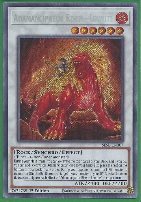 SESL-EN007 Adamancipator Risen – Leonite – Secret Rare