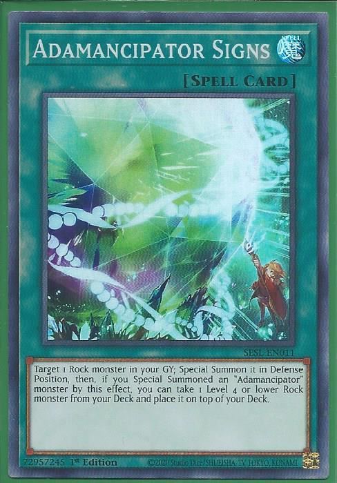 SESL-EN011 Adamancipator Signs – Super Rare