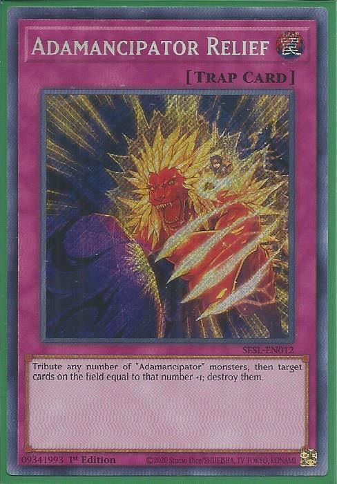 SESL-EN012 Adamancipator Relief – Secret Rare