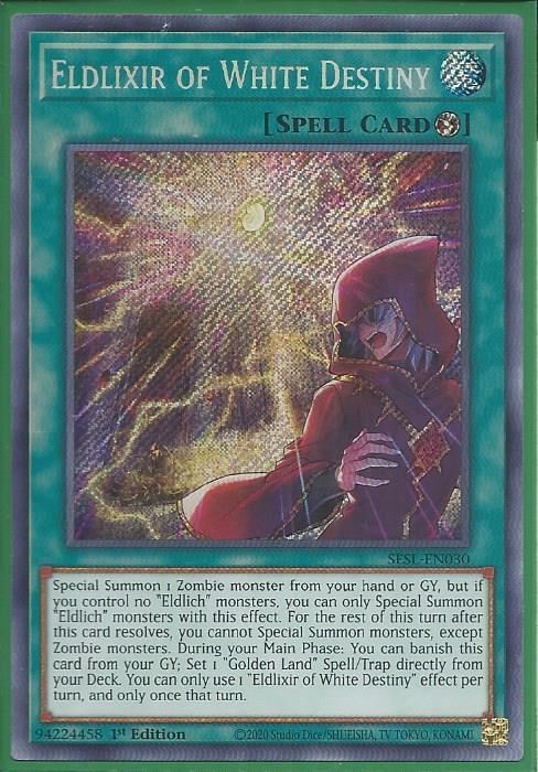 SESL-EN030 Eldlixir of White Destiny – Secret Rare