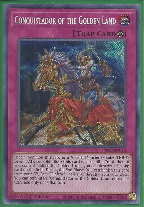 SESL-EN034 Conquistador of the Golden Land – Secret Rare