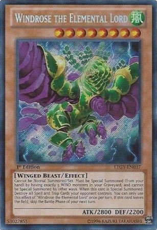 kduy LTGY-EN037 Windrose the Elemental Lord - Secret Rare