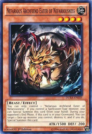 kduy DUEA-EN035 Nefarious Archfiend Eater of Nefariousness - Common
