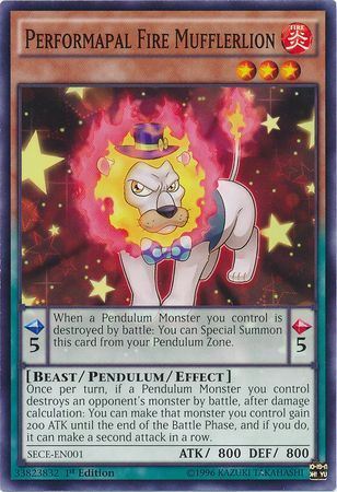 kduy SECE-EN001 Performapal Fire Mufflerlion - Common