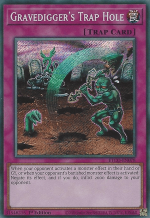 ETCO-EN078 Gravedigger's Trap Hole - Secret Rare