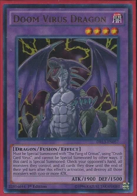 DRL3-EN057 Doom Virus Dragon – Ultra Rare