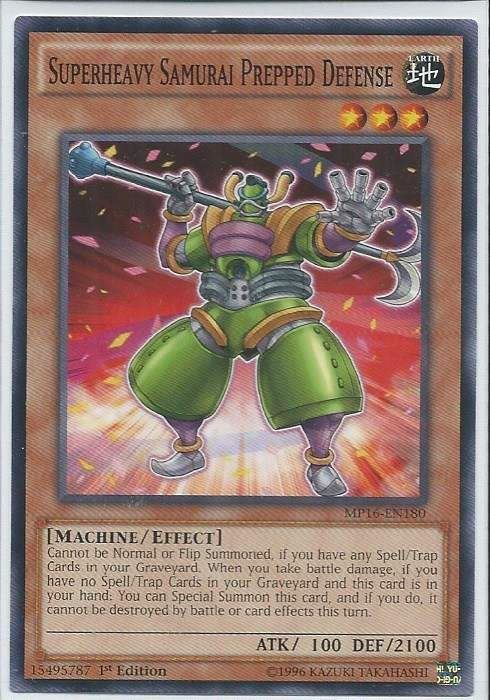 kduy MP16-EN180 Superheavy Samurai Prepped Defense - Common