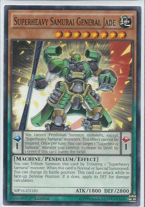 kduy MP16-EN181 Superheavy Samurai General Jade - Common