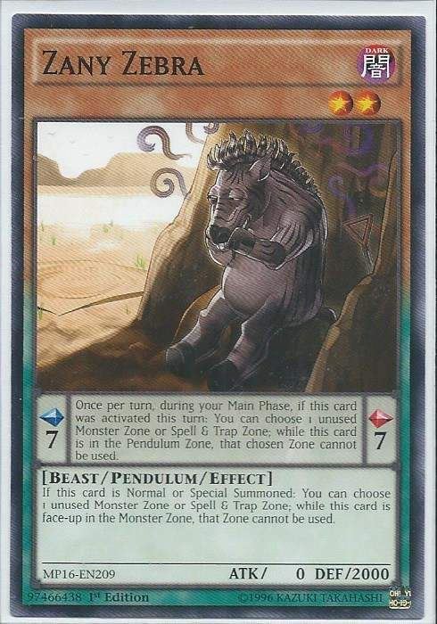 kduy MP16-EN209 Zany Zebra - Common