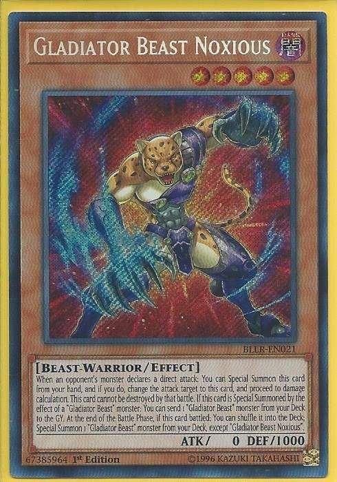 kduy BLLR-EN021 Gladiator Beast Noxious - Secret Rare
