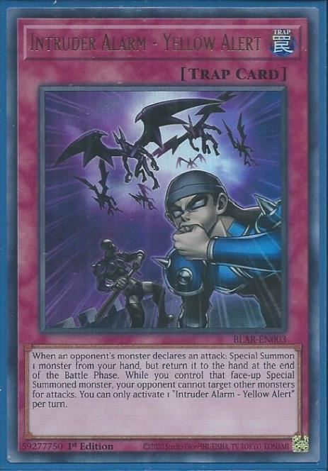 BLAR-EN003 Intruder Alarm – Yellow Alert – Ultra Rare