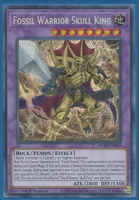 BLAR-EN006 Fossil Warrior Skull King – Secret Rare