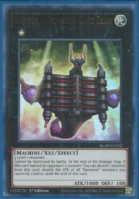 BLAR-EN022 Number 1: Numeron Gate Ekam – Ultra Rare |