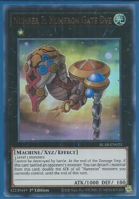 BLAR-EN023 Number 2: Numeron Gate Dve – Ultra Rare |