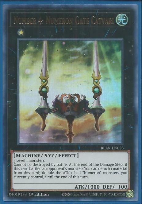 BLAR-EN025 Number 4: Numeron Gate Catvari – Ultra Rare |
