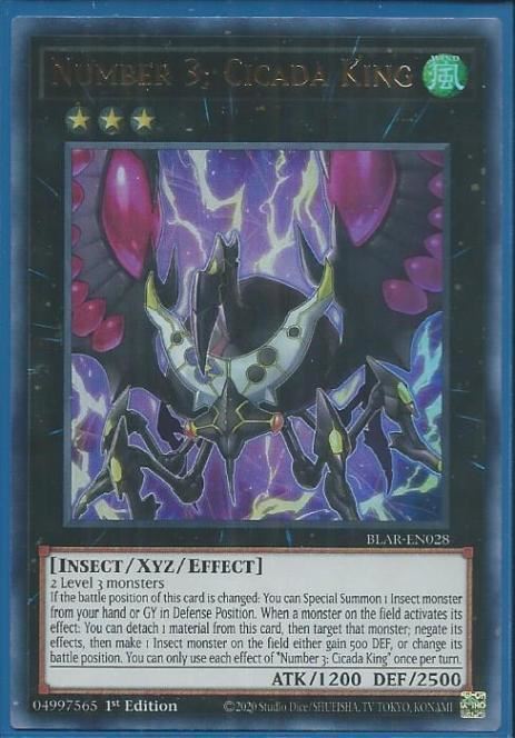 BLAR-EN028 Number 3: Cicada King – Ultra Rare |