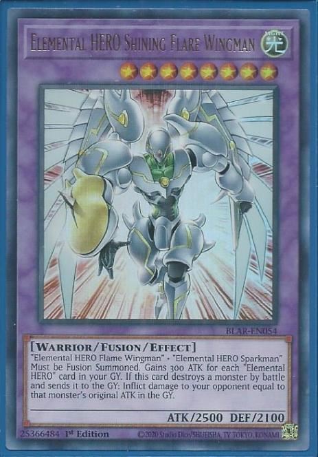 BLAR-EN054 Elemental HERO Shining Flare Wingman – Ultra Rare