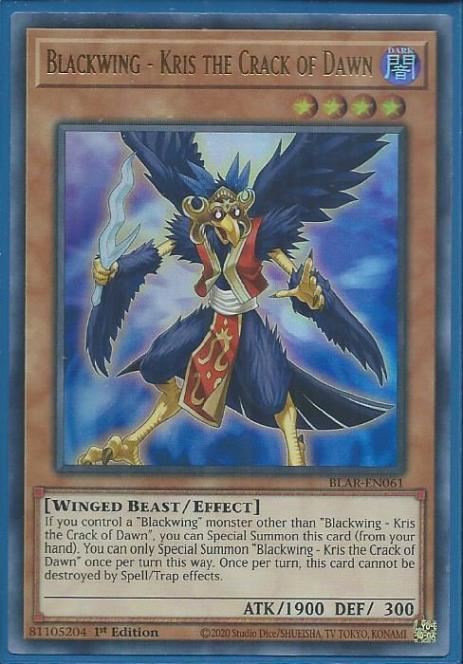 BLAR-EN061 Blackwing – Kris the Crack of Dawn – Ultra Rare