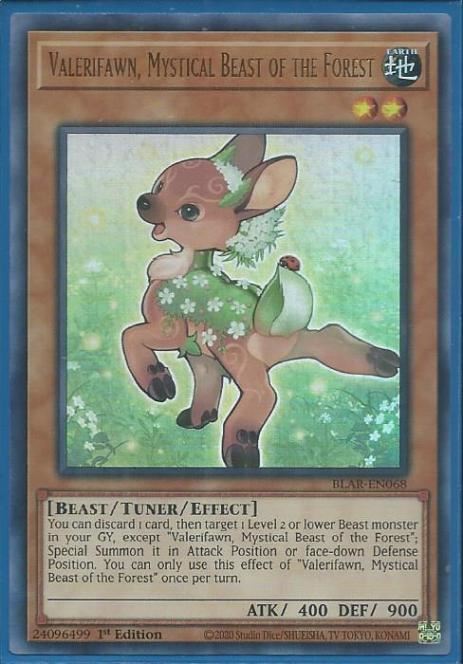 BLAR-EN068 Valerifawn, Mystical Beast of the Forest – Ultra Rare