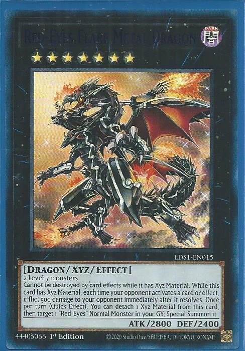 LDS1-EN015P Red-Eyes Flare Metal Dragon – Ultra Rare PURPLE